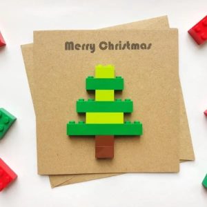 Christmas Tree Lego Card